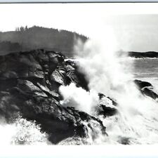 c1950s Depoe Bay OR RPPC Rocks Christian Real Photo Scenic Viewpoint PC Vtg A131 picture