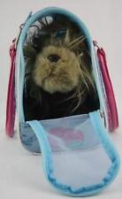 Battat Pucci Pups Yorkshire Terrier Plush Stuffed Toy Blue Pink Floral Carrier picture