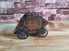 Vintage Banthrico Chicago Metal Stagecoach Coin Bank Promo Advertisement NO YEAR picture