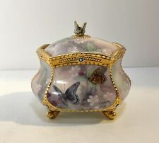 Lena Liu's Music Box Enchanted Wing Violet Porcelain 2001 Wind Beneath My Wings picture