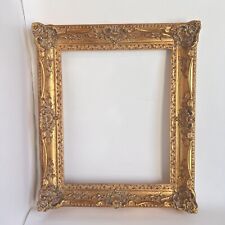 Beautiful Ornate Gold Baroque Picture Frame holds 13” X 16” Wood Mexico picture