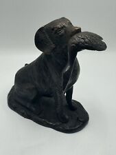 Cast Bronze Lab Retriever Hunting Dog with Duck in Mouth picture