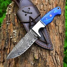 AA Knives 9.5 Inches Damascus Steel Hunting Knife With Pakka Wood Handle picture