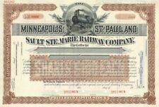 Minneapolis, St. Paul and Sault Ste. Marie Railway Co. - Specimen Stock - Specim picture