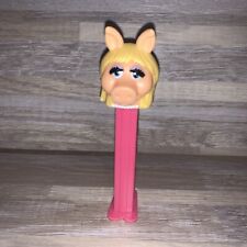 Vintage Pink Miss Piggy Pez Dispenser  Eyelashes Muppets Queen Yellow Hair picture