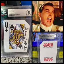 Goodfellas Mobster Henry Hill Signed Autographed Casino Playing Card Beckett BAS picture