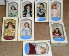 Lot of 8 Hollylane Porcelain Collectible Ornament Doll Lot DG CREATIONS picture