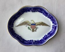 Vintage Atelier Mottahedeh Porcelain Trinket Dish, American Eagle Emblem, 4.5