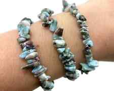 Natural AAA Quality Larimar Chips Crystal Adjustable Unisex Bracelet picture
