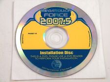 MERIT MEGATOUCH FORCE 2007.5 INSTALLATION DISC DVD ~ NO SECURITY KEY picture