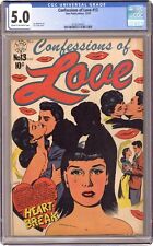 Confessions of Love #13 CGC 5.0 1952 4176234007 picture