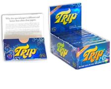 6 Packs of 1 1/4 TRIP 2 Clear Cellulose Transparent Cigarette Rolling Papers picture