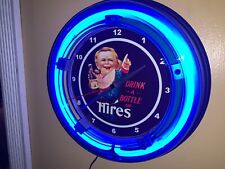 Hires Baby Root Beer Soda Fountain Diner Advertising Neon Wall Clock Sign picture