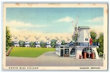 1939 Exterior View Dutch Mill Village Restaurant Glasgow Kentucky KY Postcard picture
