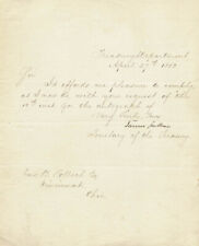 JAMES GUTHRIE - MANUSCRIPT LETTER SIGNED 04/27/1853 picture