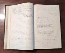 1869 Mary Jane Mcginnis Farwell Ohio Signature Album Hand Written Religious  picture