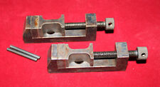 Vintage Pair of Starrett 160 Machinist Clamp Vise - w/Box picture