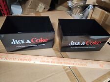 Lot Of 2 Jack Daniels And Coke Coca Cola Bar Napkin Straw Caddy Holder Brand New picture