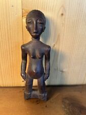 Hand Carved Wooden Female African Statue 6” Tall picture