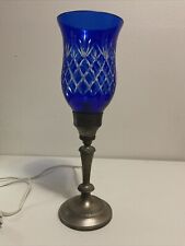 International Silver Colbalt Blue Lamp picture