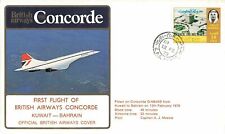 First Flight of British Airways Concorde Kuwait-Bahrain 1979 Official BA Cover picture