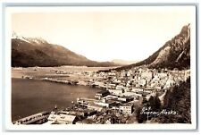 1940 Birds Eye View Of Juneau Alaska AK Posted Vintage RPPC Photo Postcard picture