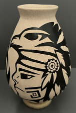 Mata Ortiz Pottery Juan Rodriguez Storyteller Bald Eagle Sgraffito Mexican Art picture
