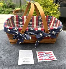 LONGABERGER 1992 All American Small Market Basket, Liner & Protector picture