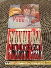 Vtg Little Fork Stainless Steel 12 Piece Set Japan Stainless Steel Mid Century picture