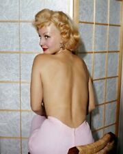 Greta Thyssen 1950's blonde bombshell with bare back glamour 24x36 inch poster picture