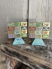 Vintage 12 Tribes of Israel Judaica Book Ends picture