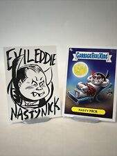 Garbage Pail Kids Evil Eddie Nasty Nick Artist Sketch Card By Jason Crosby 1/1 picture