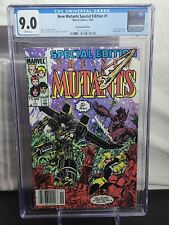 🔑🔥 THE NEW MUTANTS SPECIAL EDITION 1 1985 RARE NEWSSTAND CGC 9.0 Wrap 735005 picture