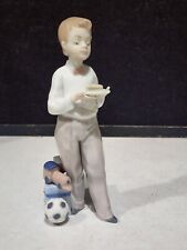 LLADRO PORCELAIN GUEST OF HONOR FIGURINE #5877 BOY WITH CAKE BIRTHDAY SPAIN 8