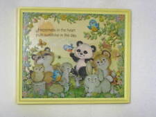 Vintage 1980s Hallmark Scene Setters 3D Yellow Shadow Box Woodland Critters picture