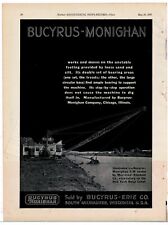 1932 Bucyrus Monighan 5-W Dragline Ad: New York Barge Canal - Morrison-Knudsen  picture