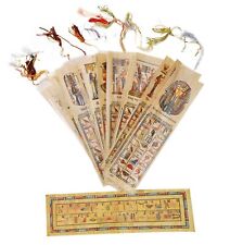 Egyptian Papyrus Paper Set of 10 Bookmarks Book Marks History Educational Set. picture