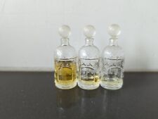 Vtg Set of GUERLAIN Paris Imperial Bee Glass Perfume Bottles No Label  picture