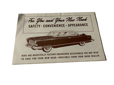 1950's Nash safety- conveniece-appearance & accessories foldout picture