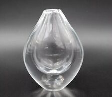 Vintage Mid-Century Modern Orrefors Crystal Vase Sven Palmquist Teardrop Signed picture