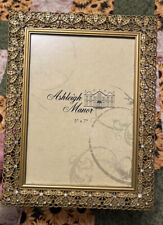 Ashleigh Manor Gold Tone Ornate Floral Frame 5” by 7” picture