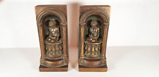 VINTAGE ANDREA BY SADEK ANGEL CHERUB READING BOOKENDS BOOK ENDS PAIR picture