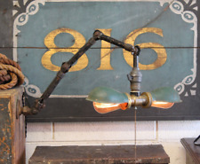 Vtg Antique Industrial Ajusco Task Desk Lamp Light 1930s Hubbell Bryant Splitter picture