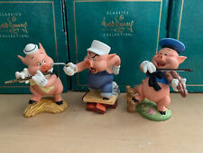 WDCC 1993 Disney's Three Little Pigs All 3 in Original Boxes w/COAs picture