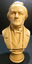 Vintage Chalkware Bust Of Richard Wagner 11.75