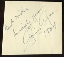 Agnes Ayres d1940 signed autograph 4x4 Cut Actress Lady Diana Mayo in The Sheik picture