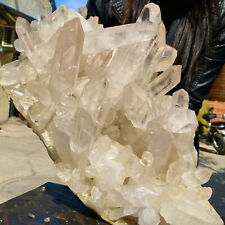 45.36LB Clear Natural Beautiful White QUARTZ Crystal Cluster Specimen K240 picture