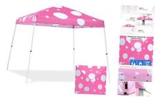  10x10 Slant Leg Pop-up Canopy Tent Easy One Person Setup 10'x10' Pink Mushroom picture