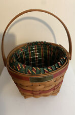 Longaberger Christmas Collection 1994 Edition Jingle Bell Basket With liner picture