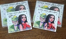 AUTOGRAPHED Elton John And Dua Lipa Signed COLD HEART Sealed CD & Cards X 2 picture